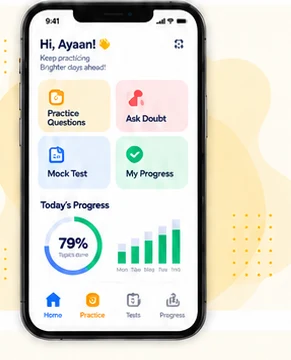 MeritSky mobile practice app design concept